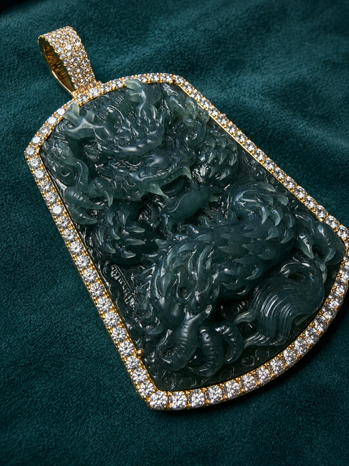 Dragon Jadeite Pendant