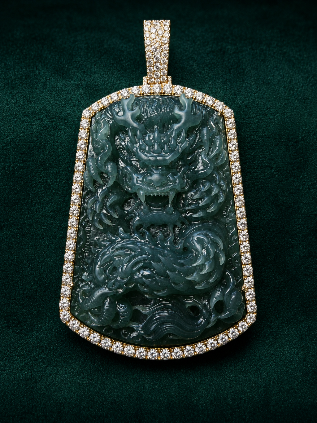 Dragon Jadeite Pendant